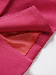 Hot Pink blazer with satin lining detail