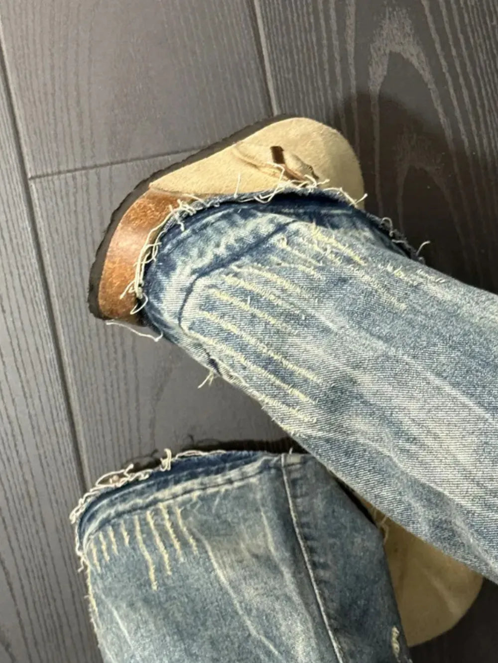 Men's Vintage Wash Relaxed Fit Jeans Plus Size, side view