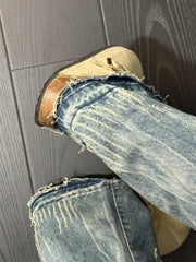 Men's Vintage Wash Relaxed Fit Jeans Plus Size, side view