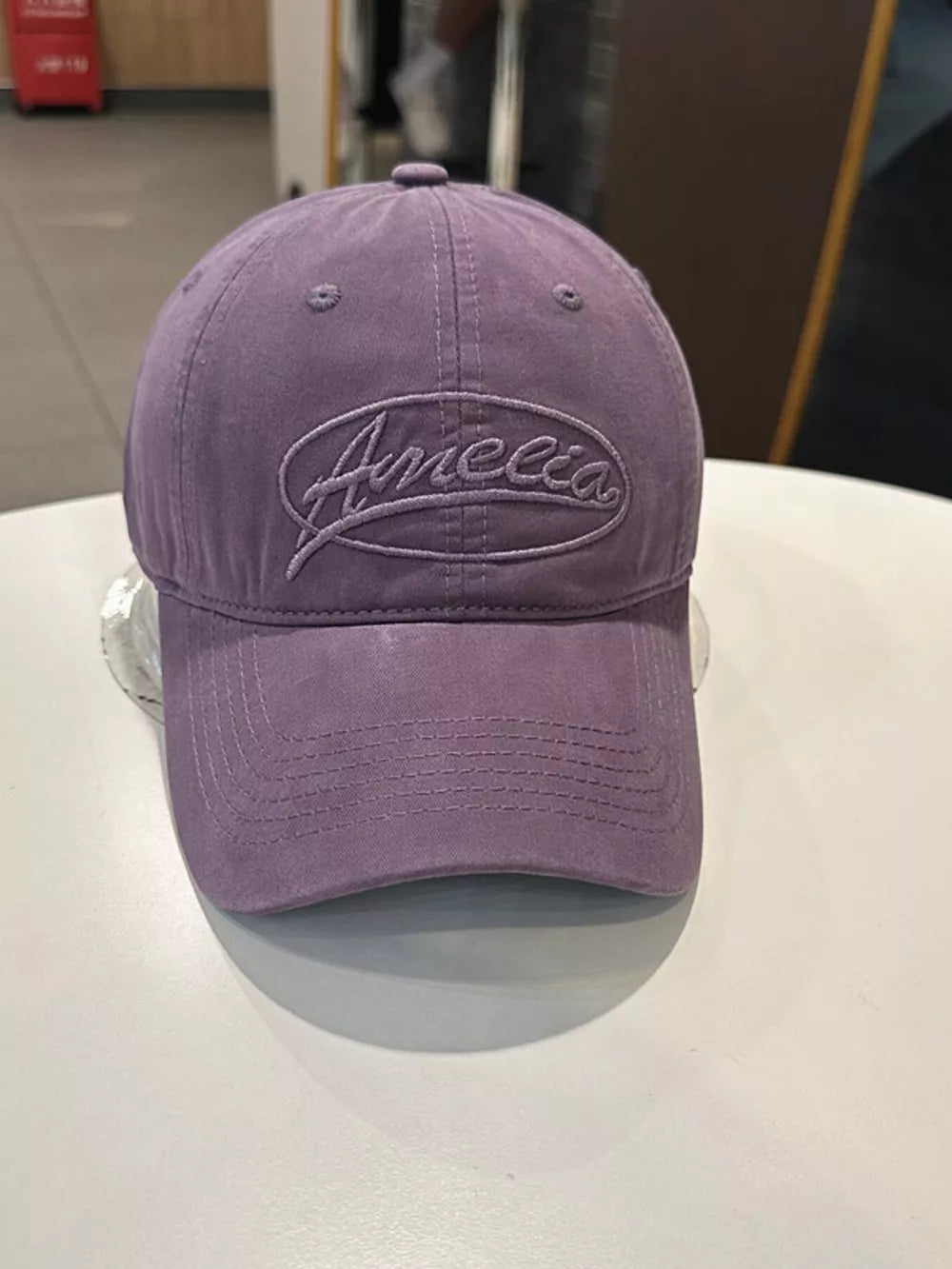 Ameelia Embroidered Cotton Baseball Cap