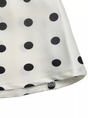 Polka Dot Midi Skirt in Orange-red, view 11