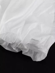 Chic Peplum Vest With Bubble Skirt Ensemble