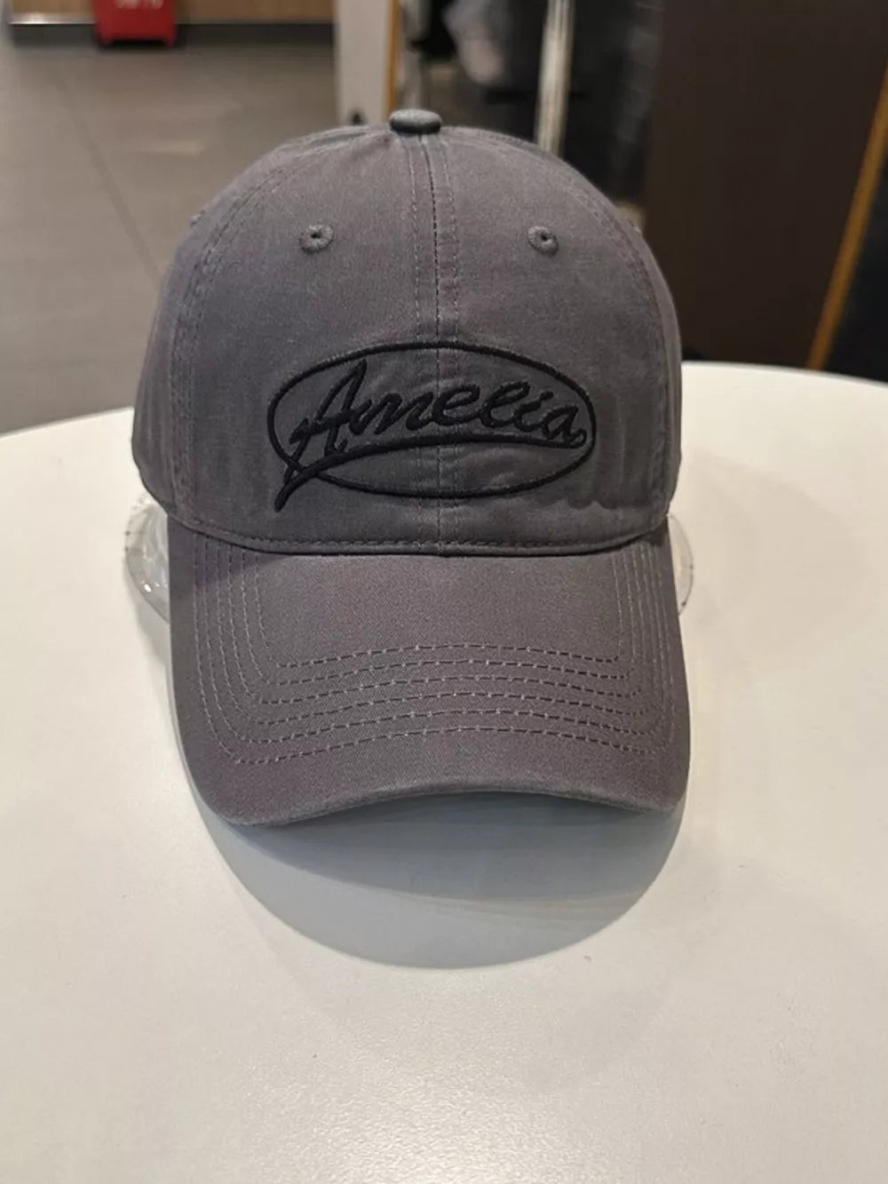 Ameelia Embroidered Cotton Baseball Cap