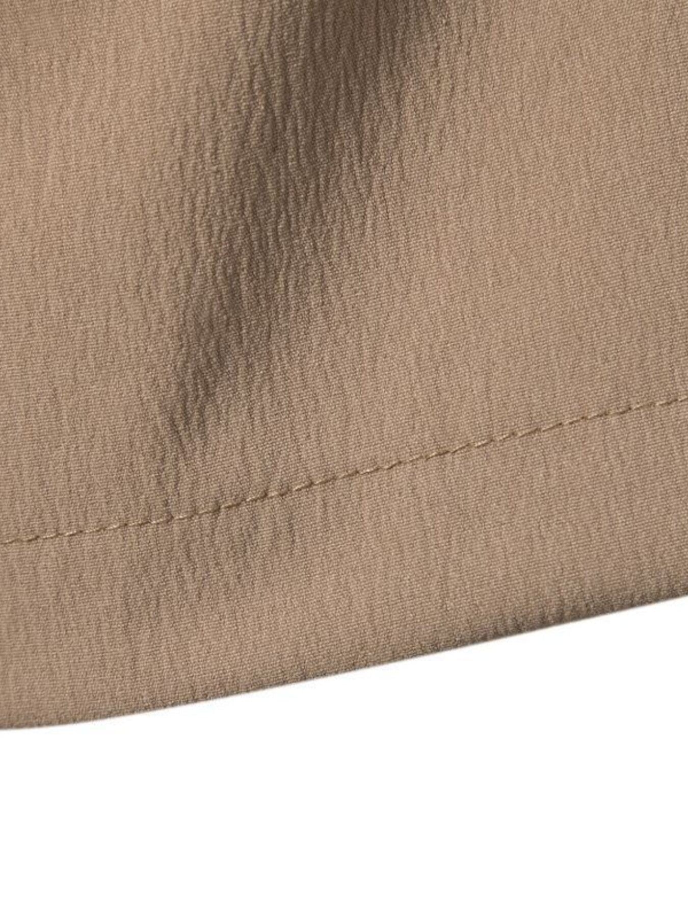 Men's plus-size casual button-up shirt in Khaki cotton with textured fabric detail.