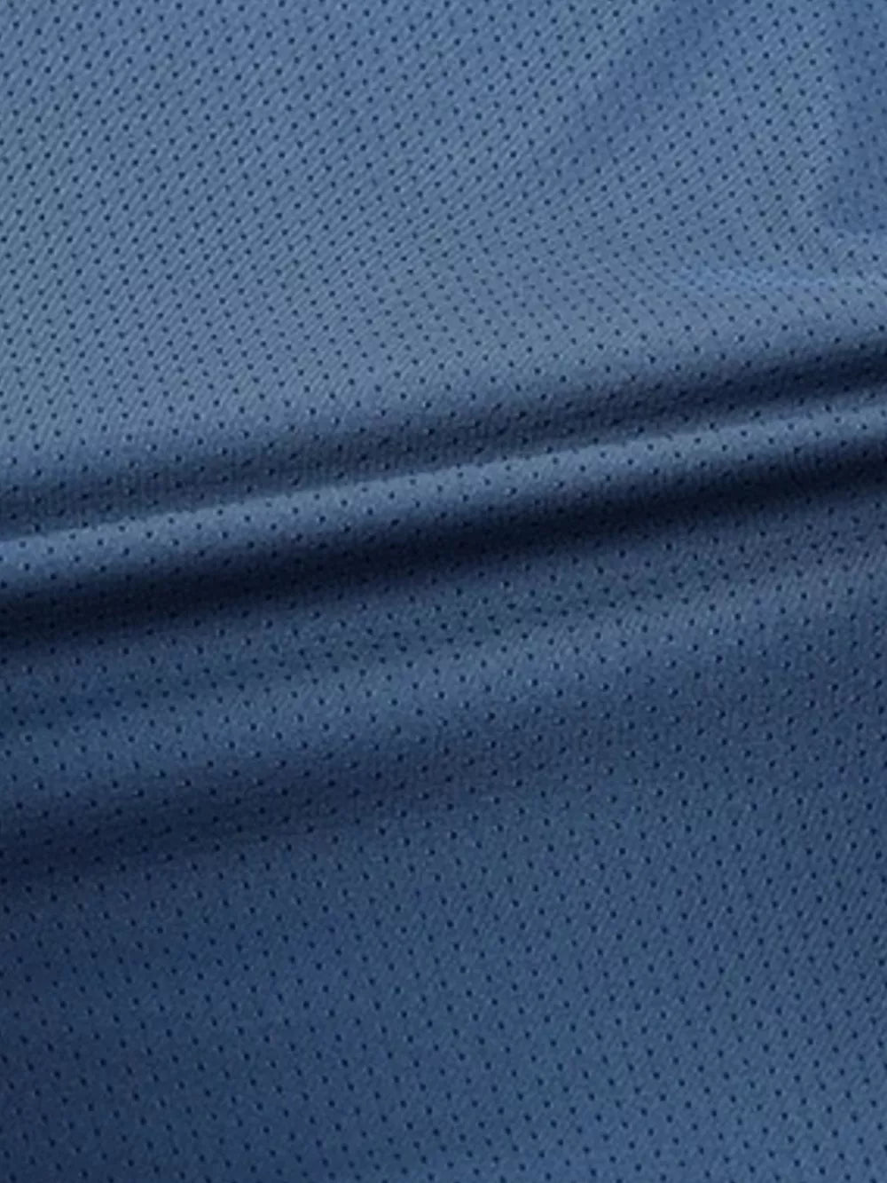 Men's French blue quick-dry t-shirt with micro-dot texture