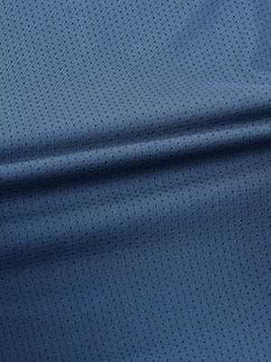 Men's French blue quick-dry t-shirt with micro-dot texture