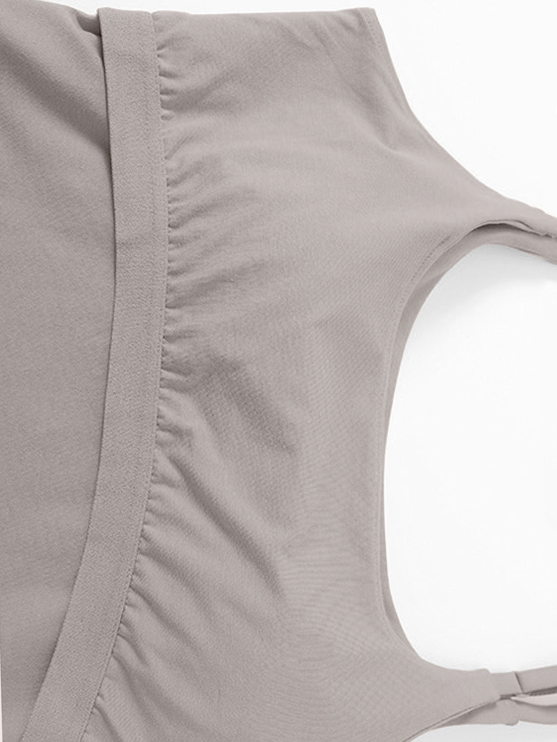 Dust Storm built-in bustier crop camisole with ruched side detail