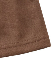 Suede-like Fit-and-flare Dress