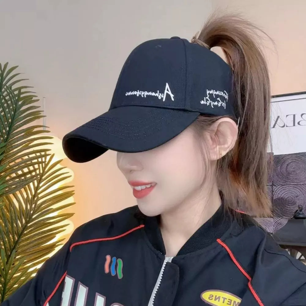 Embroidered Cotton Baseball Cap With Script