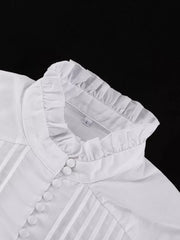 Elegant Balloon Sleeve Mini Dress