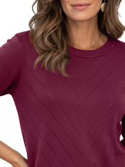 pullover sweater in Burgundy