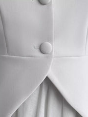 Chic Peplum Vest With Bubble Skirt Ensemble
