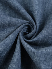Dark wash cotton denim fabric detail
