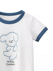 Charming Dog Graphic T-shirt For Kids