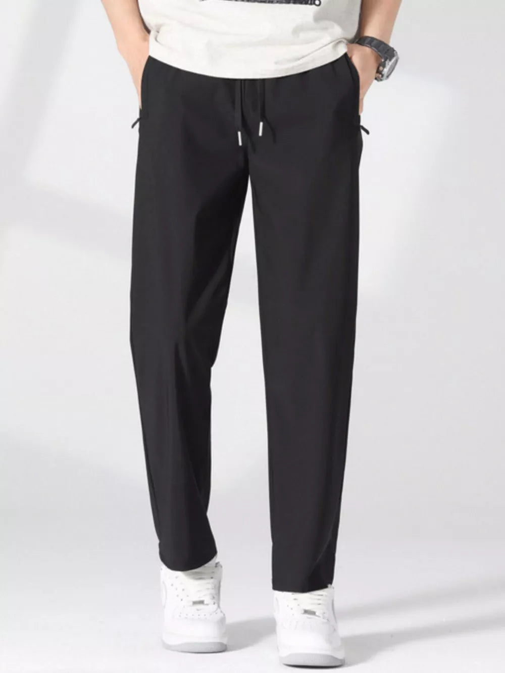Men's Plus Size Quick-dry Casual Pants in Khaki, product detail