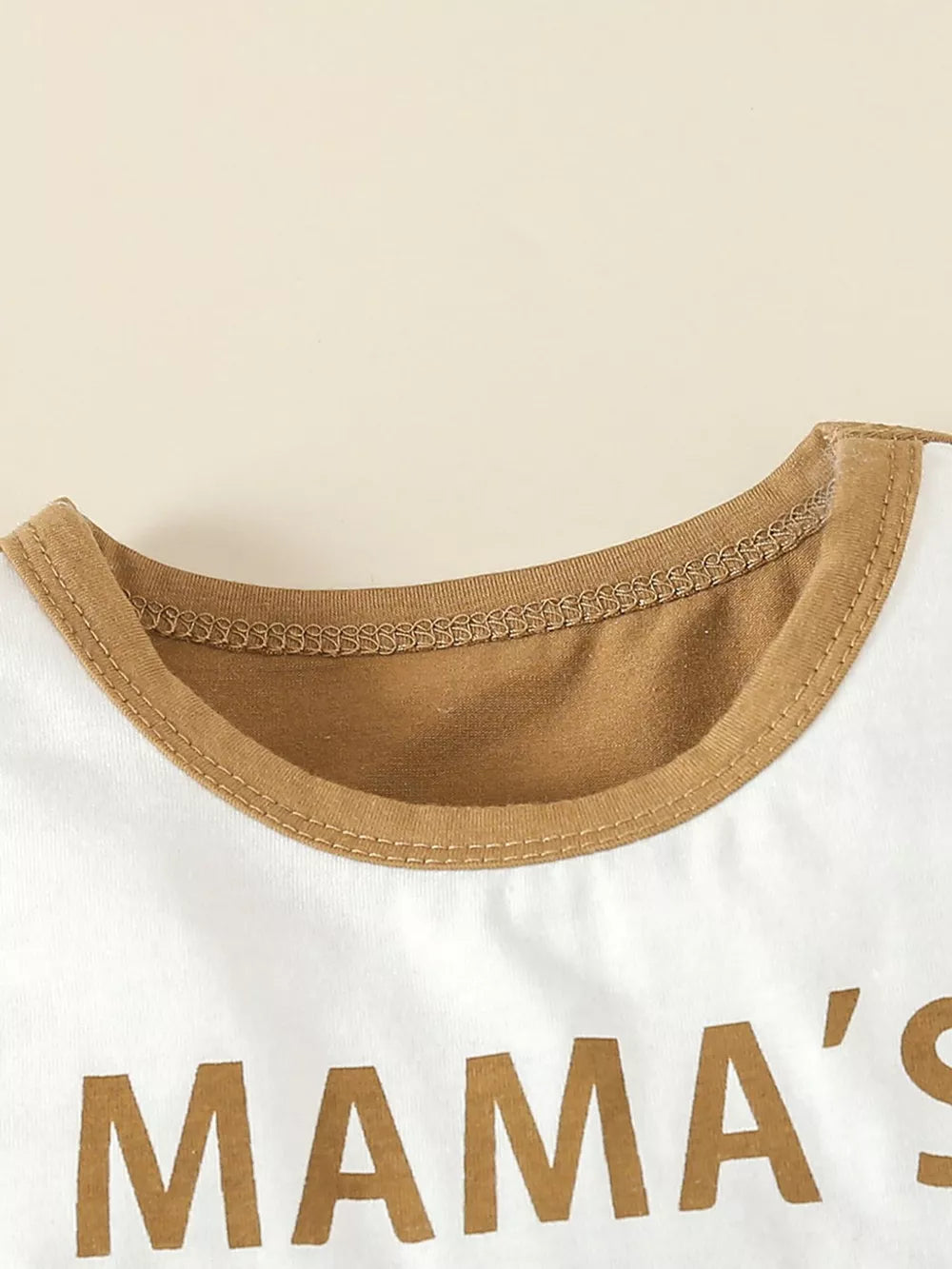 Children's Tank Top And Shorts Set in Light Green, close-up detail