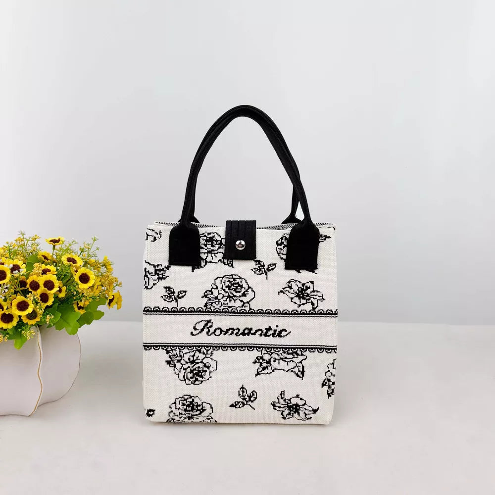 Cartoon Portable Medium Tote Bag, alternate angle