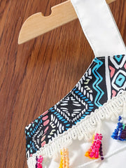 Children's Tassel Tank And Pants Set, fabric detail