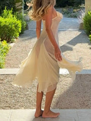 Floral Embellished Sheer Maxi Dress