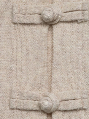 Button-down Long-sleeve Top in Apricot, editorial view
