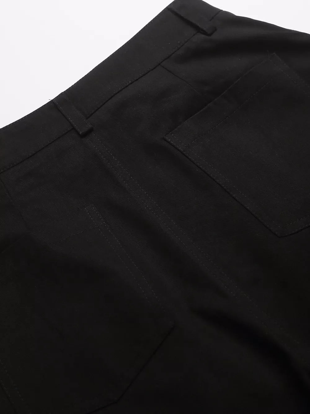 Men's Embroidered Cargo Capris in Brown, fabric detail