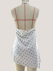 Chic Polka Dot Halter Tank Top