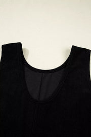 Corduroy Patch Pocket Sleeveless Mini Dress, editorial view