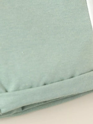 Children's Tank Top And Shorts Set in Light Green, view 11