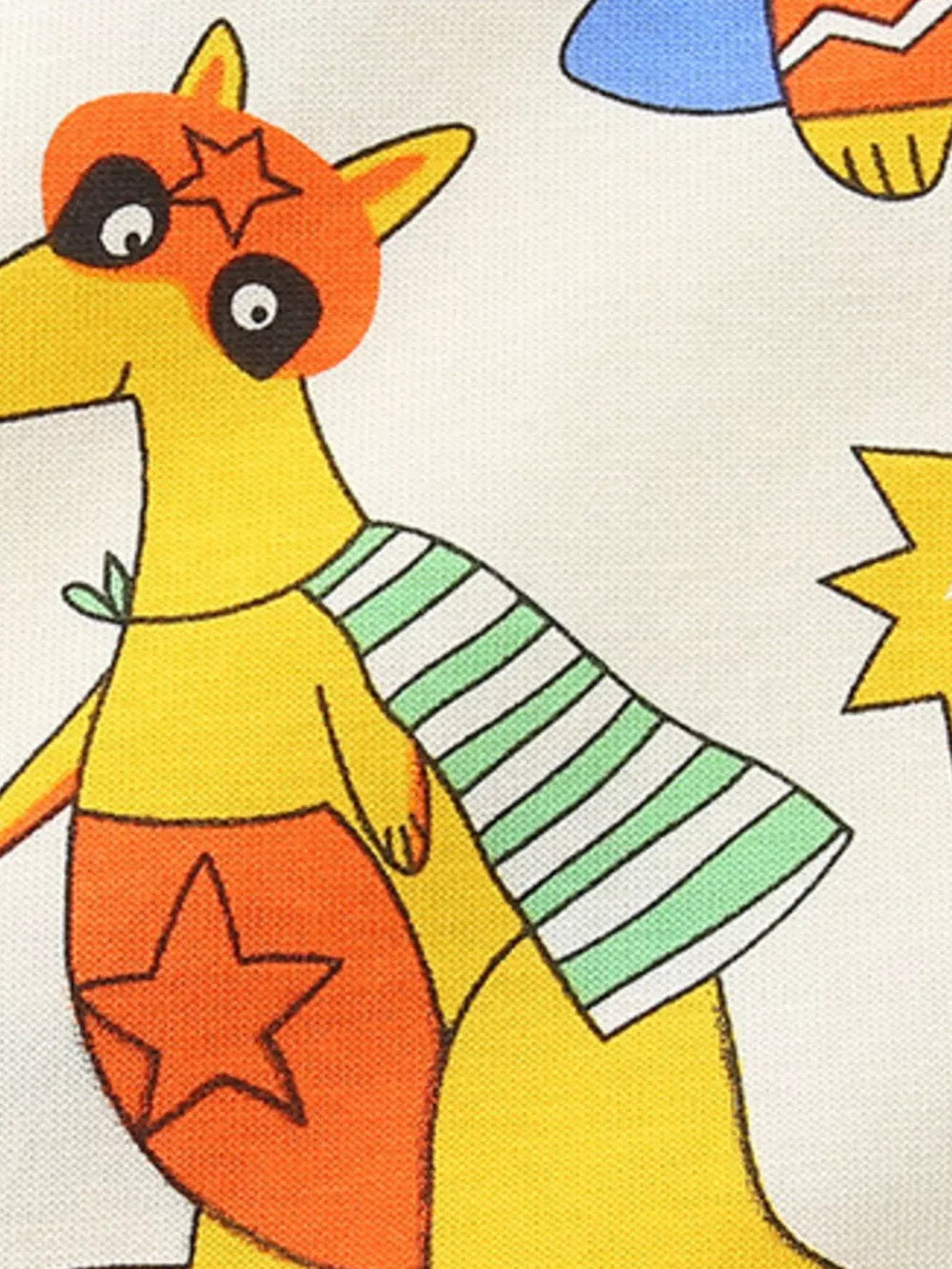 Boys' cotton underwear with cartoon animal adventure print, featuring a yellow character in an orange superhero costume.