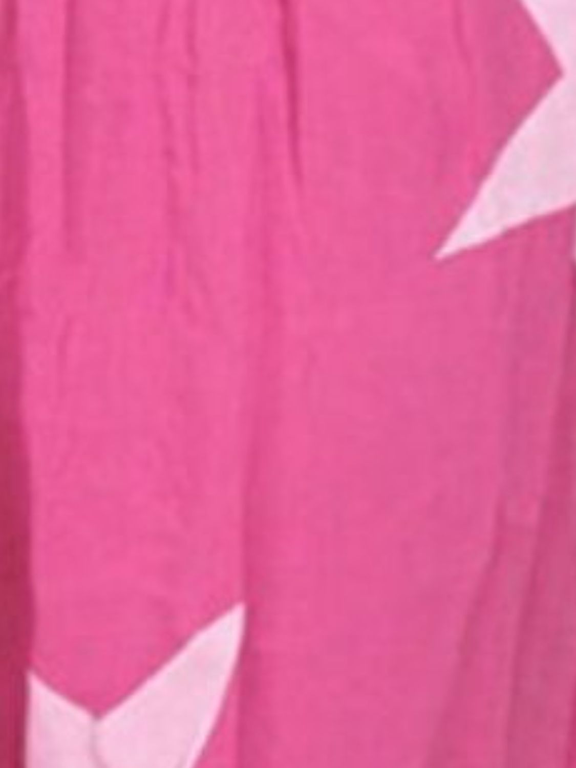 Hot Pink Star Print Gathered Waist Harem Trousers