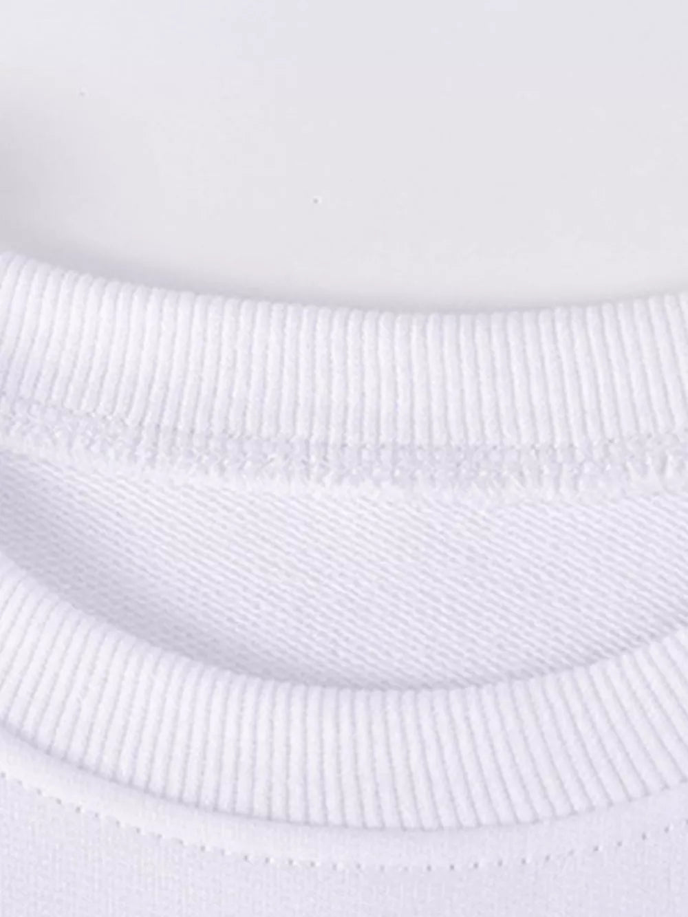 Children's Bunny Graphic Sweatshirt And Leggings Set in White, close-up detail