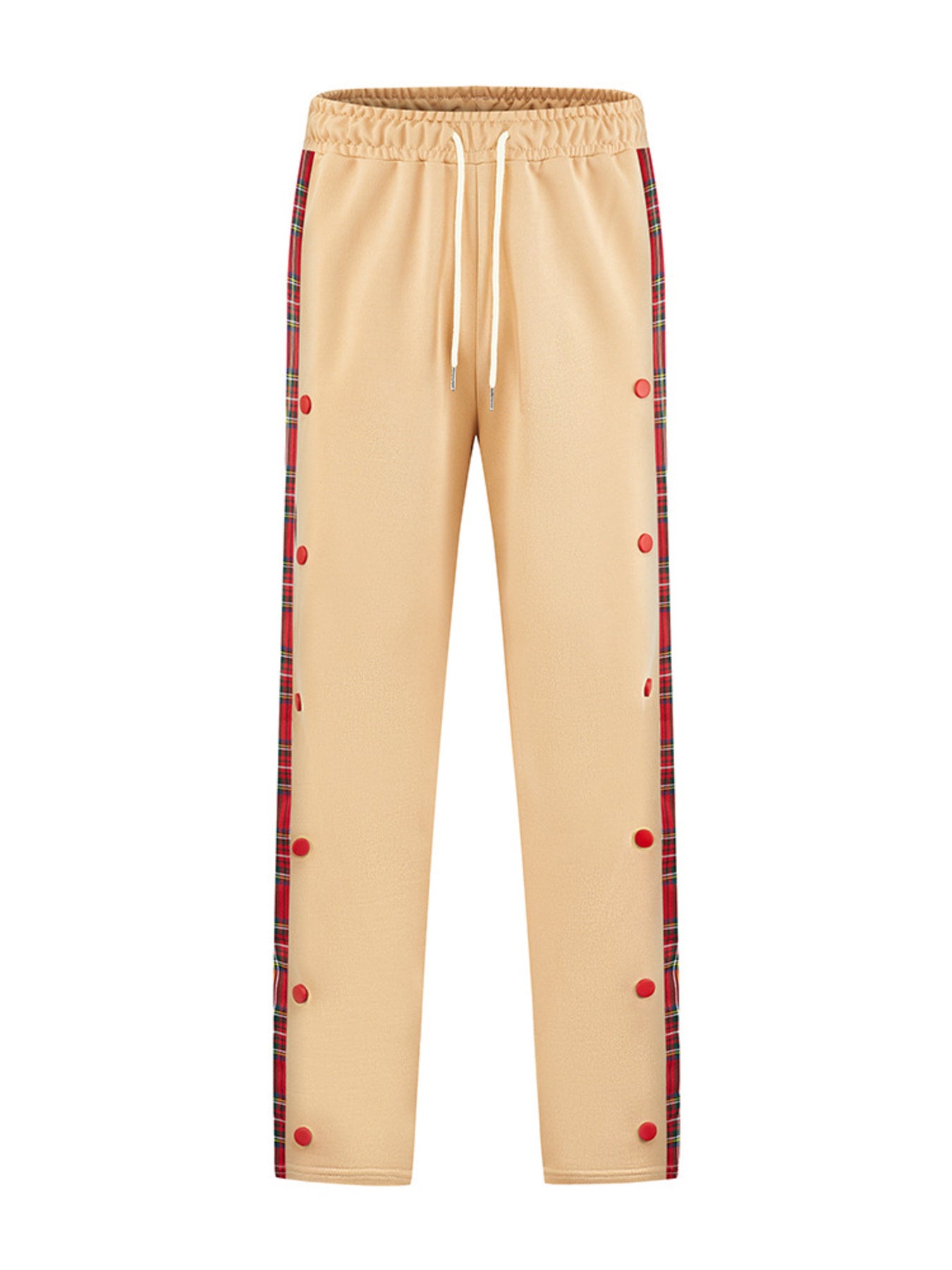 Men's Full Size Drawstring Plaid Side Stripe Pants, view 11