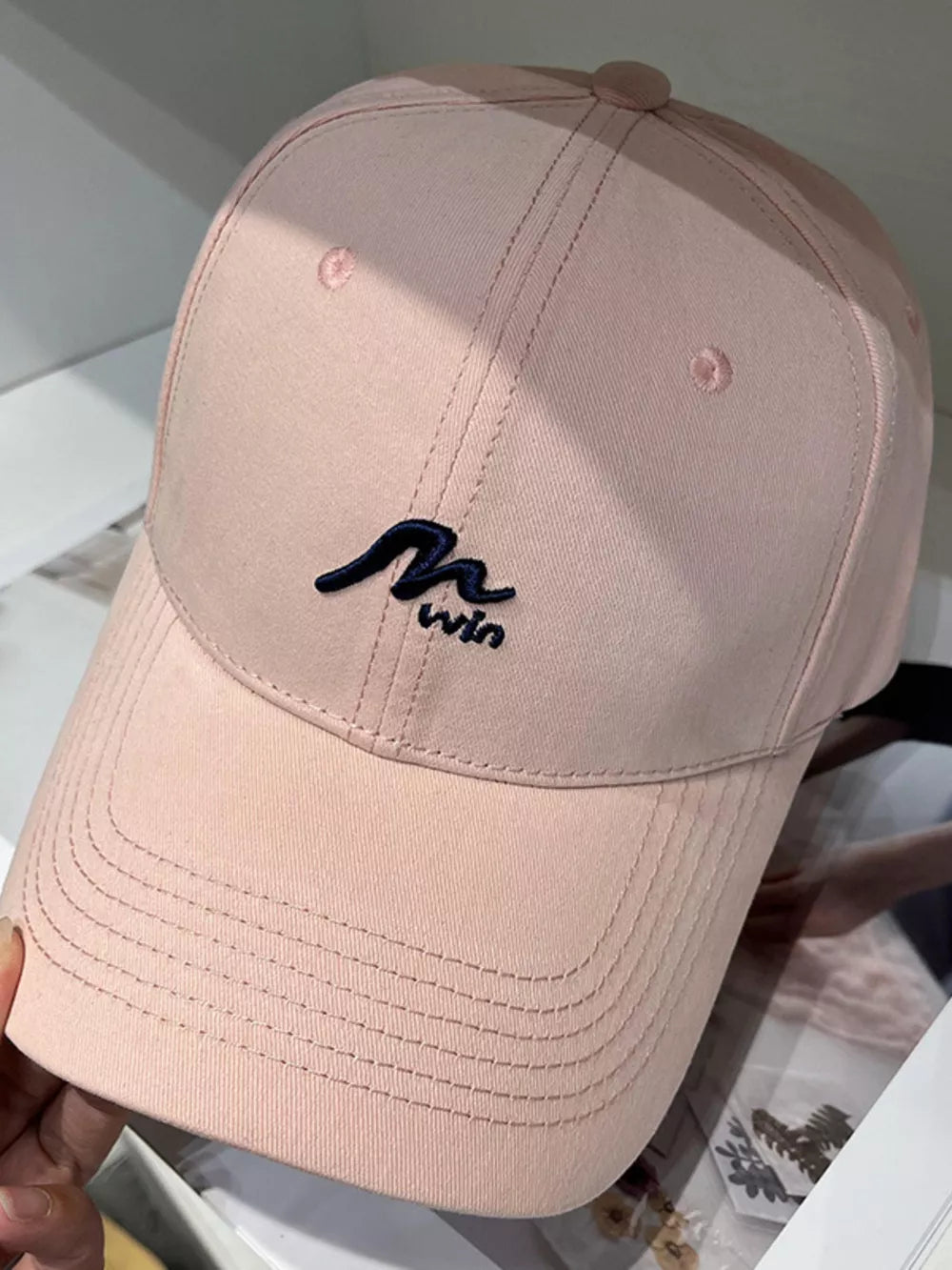 Embroidered Causal Baseball Cap, side view