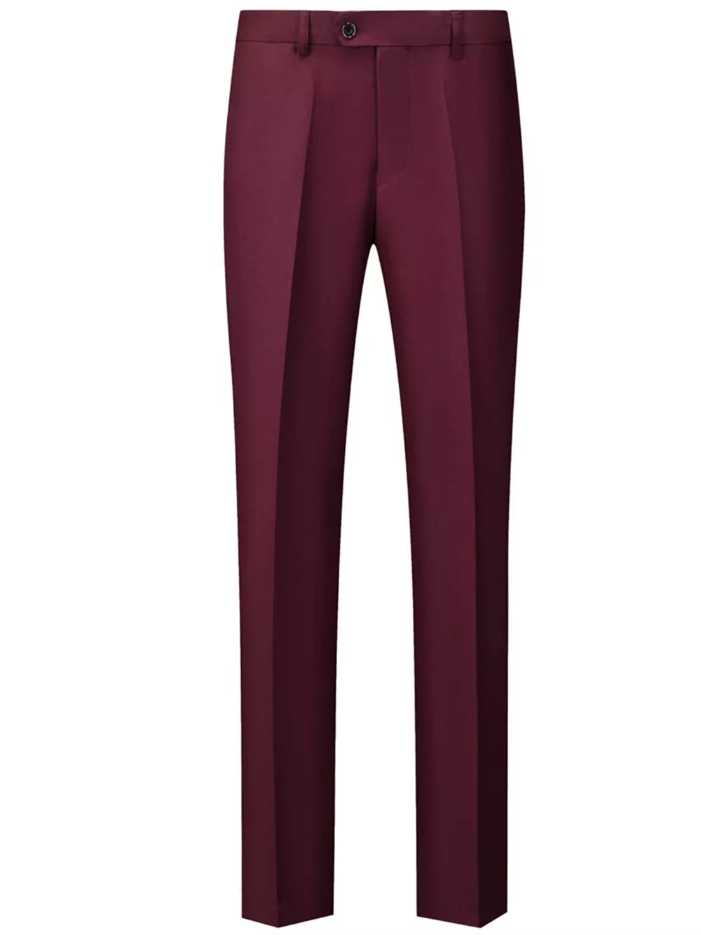 Men's Slim Fit Full Size Dress Pants in Navy Blue, model styling view