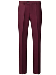 Men's Slim Fit Full Size Dress Pants in Navy Blue, model styling view