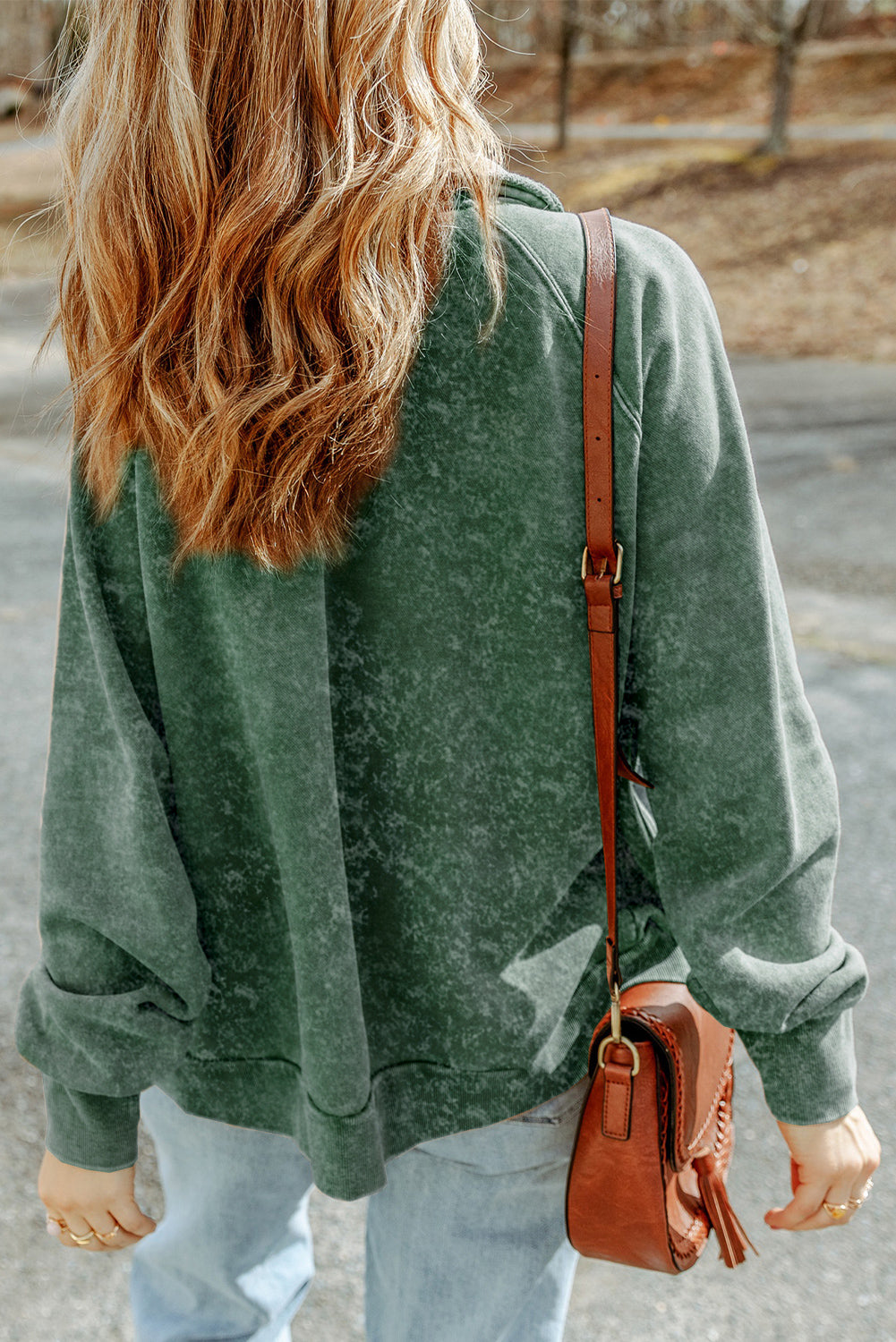 Green washed cotton utility jacket with pockets, casual relaxed fit
