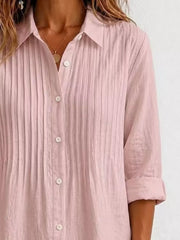 Men's Plus Size Long Sleeve Button-up Shirt, side view