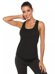 Crisscross Design Breathable Active Tank