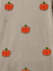 Dust Storm corduroy sweatshirt with embroidered pumpkins.