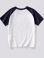 Playful Tractor Graphic Raglan Tee