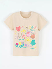 Children's Graphic Short Sleeve T-shirt, side view