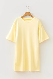 Relaxed Round Neck T-shirt Dress