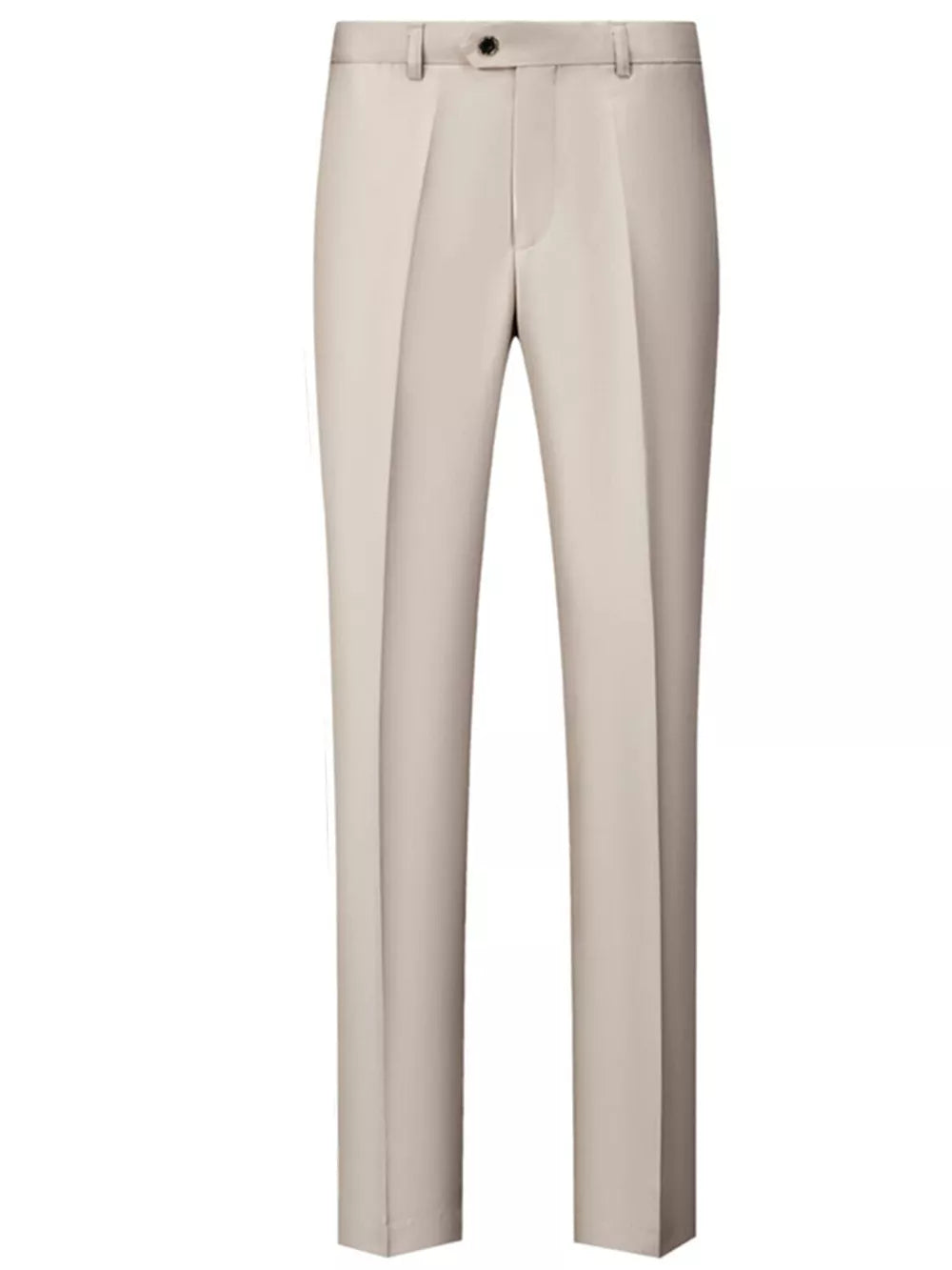 Men's Slim Fit Full Size Dress Pants in Navy Blue, close-up detail