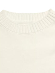 Chic Knit Sweater With Bow Detail