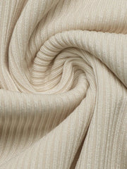 Ribbed Sweetheart Neckline Long Sleeve Bodysuit in Apricot, view 13