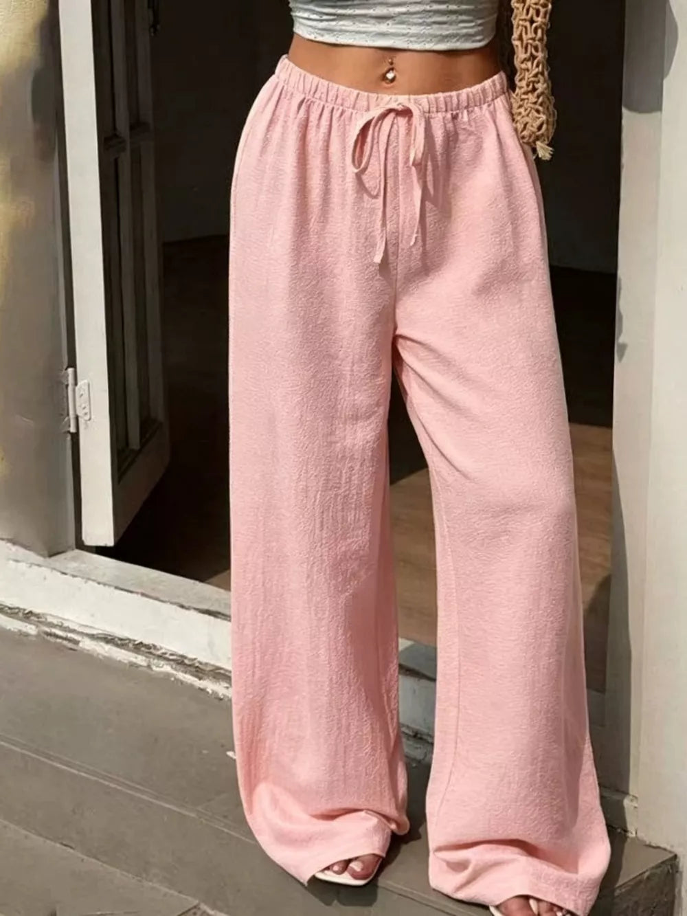 Effortless Plus-size Wide-leg Pants