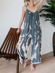 Vibrant Tie-dye Wide-leg Romper