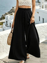Relaxed Flow Pants With Drawstring Detail