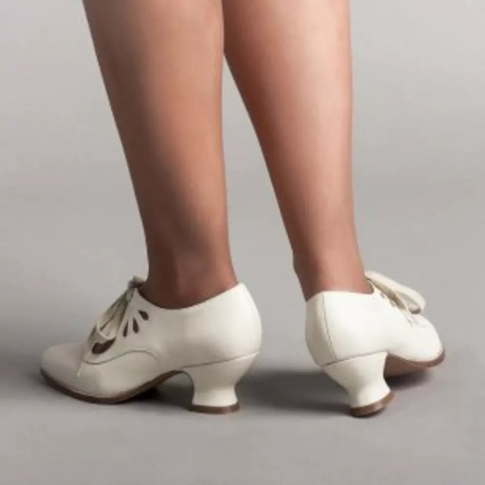 Elegant T-strap Block Heel Shoes