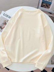 Crew Neck Long Sleeve Sweatshirt, model styling view